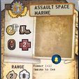 Space_Marine_2_Card.jpg RIVET WARS - CUSTOM - Space Marine - Just a little assault guy