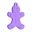 Gingerbread Man Ornement.stl Ornement Bonhomme de pain d'épice