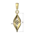 Diamond-square-cluster-Mirored-Open-link-Leaf-pendant-06.jpg Квадратный бриллиант кластер витой лист кулон залог и шарм 3D печать модели