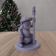 HighQuality3.png 3D Wizard Santa Claus Christmas Decor with 3D Stl Files & Santa Claus Print, 3D Printing, Santa Claus Christmas Ornament, 3D Print File