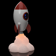 Rocket_Clock.png Бесплатный STL файл Sleep Traning Rocket Clock・Объект для скачивания и 3D печати, sidneylopsides