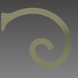 top.PNG Wine Glass Vertical Mount - Fibonacci Spiral