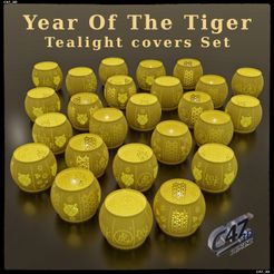 Ch-Tiger_0.jpg Year of the Tiger - Tealight Covers Set