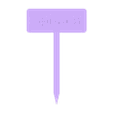 Spinach.stl Plant Marker Label