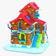 portada.jpg MAISON 7 HOUSE HOME CHILD CHILDREN'S PRESCHOOL TOY 3D MODEL KIDS TOWN KID Cartoon Building 5
