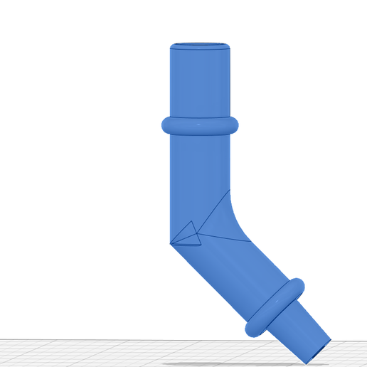 14mm 45 Degree Adapter 3D model