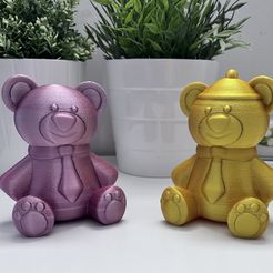 3DAD07E4-9036-46B1-8A28-9AF95B23CA66.jpeg Бесплатный 3MF файл Плюшевый мишка - без опор, мультиматериал готов・Дизайн 3D-печати для загрузки