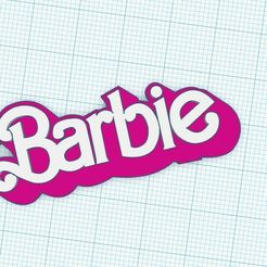 llavero-barbie.jpg STL file Barbie Keychain・3D printable model to download