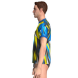 Soccer-Football-Mustard-Yellow-With-Blue-Jersey-Player-11_9.png Fútbol Amarillo Mostaza Con Camiseta Azul Jugador-11 | Marvelous / Clo3d / obj / fbx