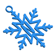 NSnowflakeInitialGiftTag3DImage.png Letter N - Snowflake Initial Gift Tag Ornament