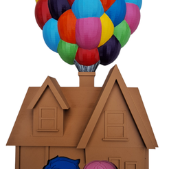 Photoroom-20240509_163514.png House with balloons from the Pixar movie Up