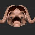 z5.jpg Squid Game Mask - Vip Buffalo Mask Cosplay 3D print model