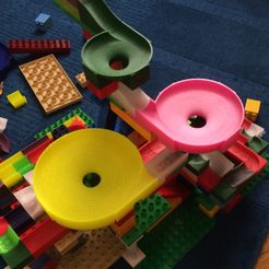 mr2.jpg Free STL file Duplo compatible marble run cones・3D printing template to download