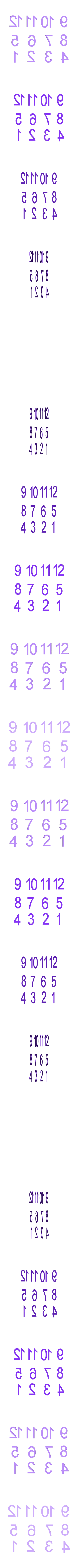 Numbers.STL Clock with decorative mechanism 2