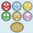 Samurai.png Power Rangers Samurai/Samurai Sentai Shinkenger Helmet Coins