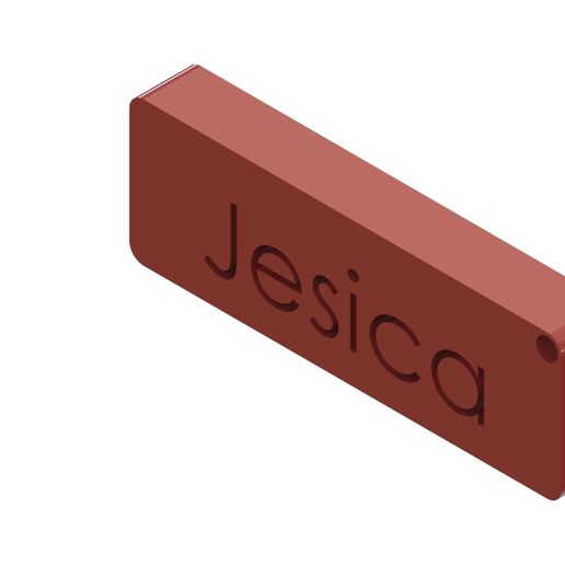 Keychains with names - 3D model önizlemesi