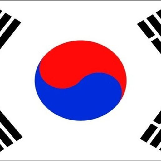 대한민국; 大韓民 South Korea 3D model