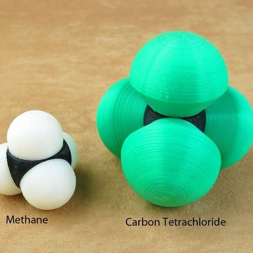Halogen Model Making Download free STL file Space-filling molecular models: Halogen ...