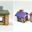 Polish_20240220_175459209.jpg Deluxe Miniature Log Cabin Building Kit *ALL PARTS INCLUDED* Classic Novelty Toy
