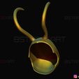 08.jpg Capacete clássico do Loki - Série de TV Loki - Modelo de impressão 3D da Marvel Comics