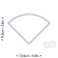 1-4_of_pie~3.25in-cm-inch-top.png Slice (1∕4) of Pie Cookie Cutter 3.25in / 8.3cm