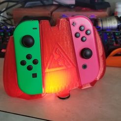 20190120_092546.jpg Free 3D file Nintendo Switch Comfort Grip Rocket League Disconnect・Template to download and 3D print