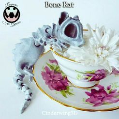 Bone-Rat.jpg Файл 3D Костяная крыса - приглашенный художник Слои в зеленом и Cinderwing3D・3D-печатная модель для загрузки