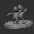 ZBrush-Document3.jpg Homage to Don Rosa. Donald Duck chased by Uncle Scrooge McDuck.