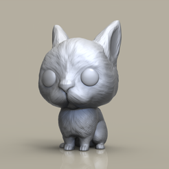conejo.254.png Fichier STL FUNKO POP LAPIN・Plan imprimable en 3D à télécharger