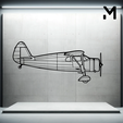 f24g-1937.png Wall Silhouette: Airplane Set