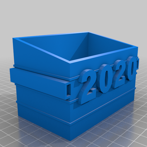 2020 Dumpster Fire Flickering LED 3D model