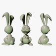 WHITE_RENDER.jpg Cartoon rabbit toy