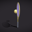 2.png Low Poly Tennis Racket & Ball