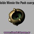 winnie-the-pooh-cuerpo-7.jpg Winnie the Pooh Body Pot Mold