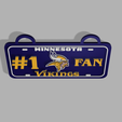 5.png CADENA PLACA FAN #1 MINNESOTA VIKINGS NFL