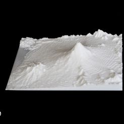 Fuji.jpg 3D file 3D Map - Mount Fuji, Japan・3D printing model to download