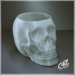 Skull-Vase_1.jpg Fichier STL gratuit Vase/bol à tête de mort・Design pour impression 3D à télécharger