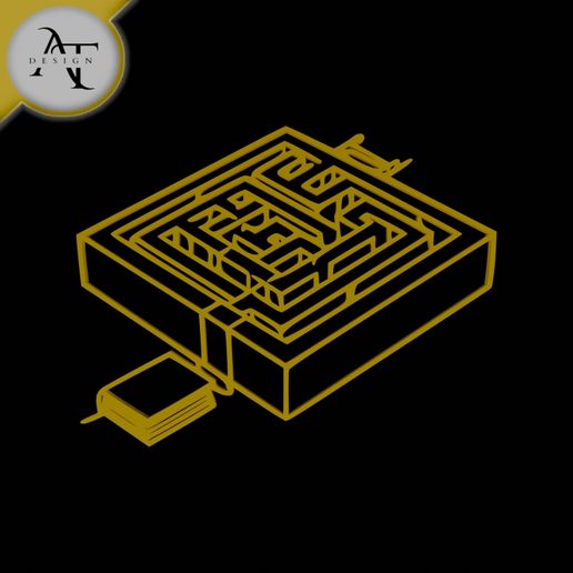 Labyrinth - Line Art - 2D Wall Art Decor 3D model