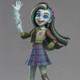 Frankie-Stein.png Monster High - Netflix 4 Pack（Draculaura、Frankie、Clawdeen 和 Cleo）