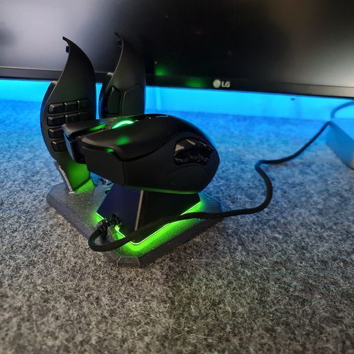 🐁 Razer Naga Pro/Trinity Chroma Module Dock・ STL File for