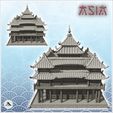 3.jpg Big Asian palace with main tower and triple floors (38) - Asia Terrain Clash of Katanas Tabletop RPG terrain China Korea