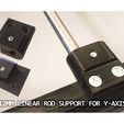 BINEAR ROD. SUPPORT FOR Y-AXIS 12mm linear rod support for Y-axis "FLSUN i3 plus" (rod mount rework)