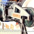 MRCB_NSR500_HORIZONTAL_3000x2000_09.jpg MyRCBike NSR500, First 1/5 3D printable RC Bike with 1/10 RC Car electronics