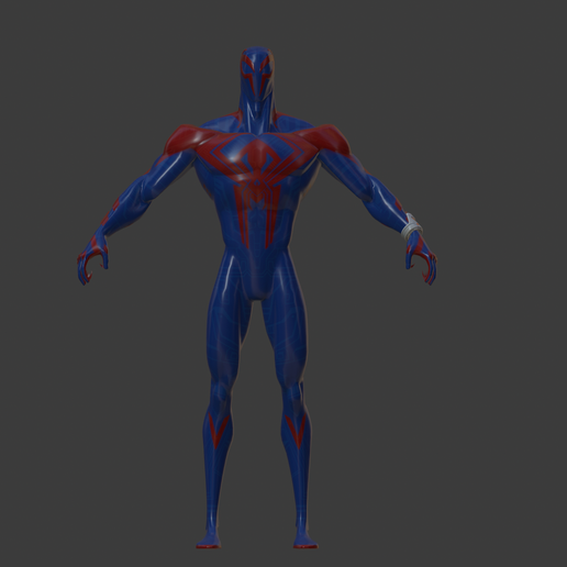 🦸‍♂️ MODELO 3D SIMPLES DO HOMEM-ARANHA 2099 MIGUEL O'HARA