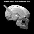 8.jpg Helmet Robot Head: Male Exo Head