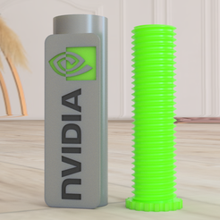 Nvidia-1.png STL file SOPORTE TARJETA GRÁFICA - GPU SUPPORT・3D printable model to download