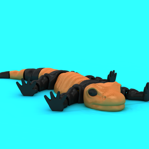 Cute Low-Poly Axolotl 3D Model