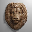 1e.png Lion Head - 3D STL File for CNC