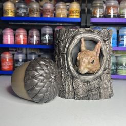 MTG Bloomburrow DECK BOX COMPATIBLE WITH COMMANDER DECK: The Squirrel's nest #035
