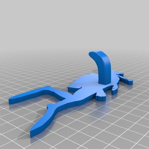 Scuba mask wall hanger 3D model